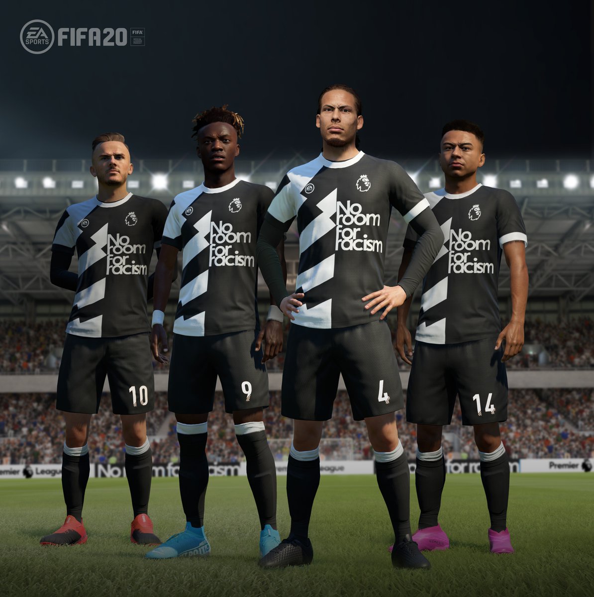 FIFA 20 участвует в информационной кампании Премьер-лиги «Нет места расизму»