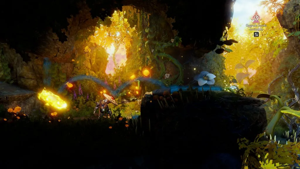 играя в Trine 4, я не видел игру поверх экрана