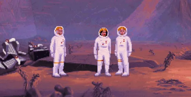 кадр из игры The Dig