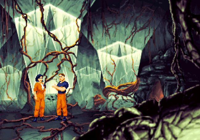 кадр из игры The Dig