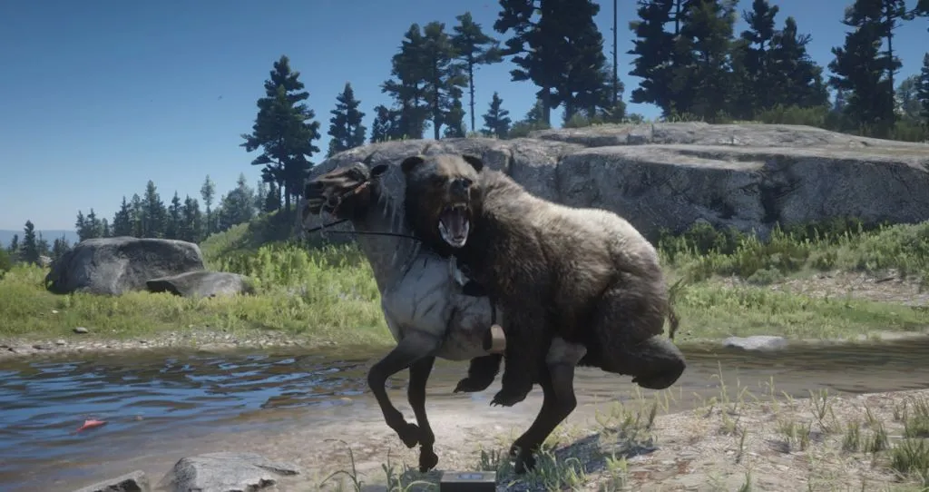 Этот мод Red Dead Redemption 2 позволяет медведям кататься на лошадях