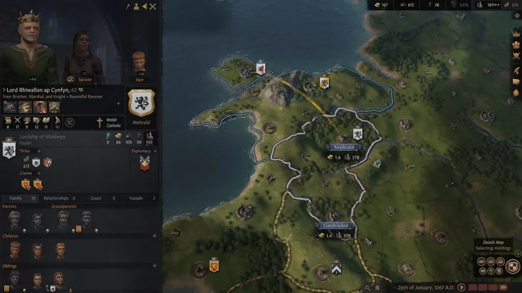 Династии Crusader Kings 3 могут взрастить дома