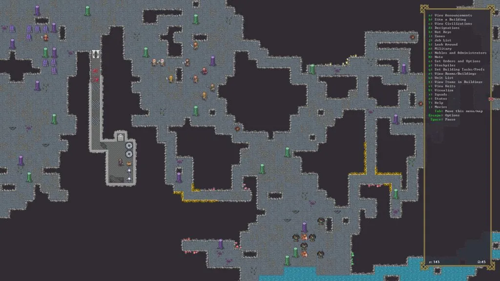 Dwarf Fortress симулирует мета-сознание, гномы понимают, что находятся внутри симуляции 