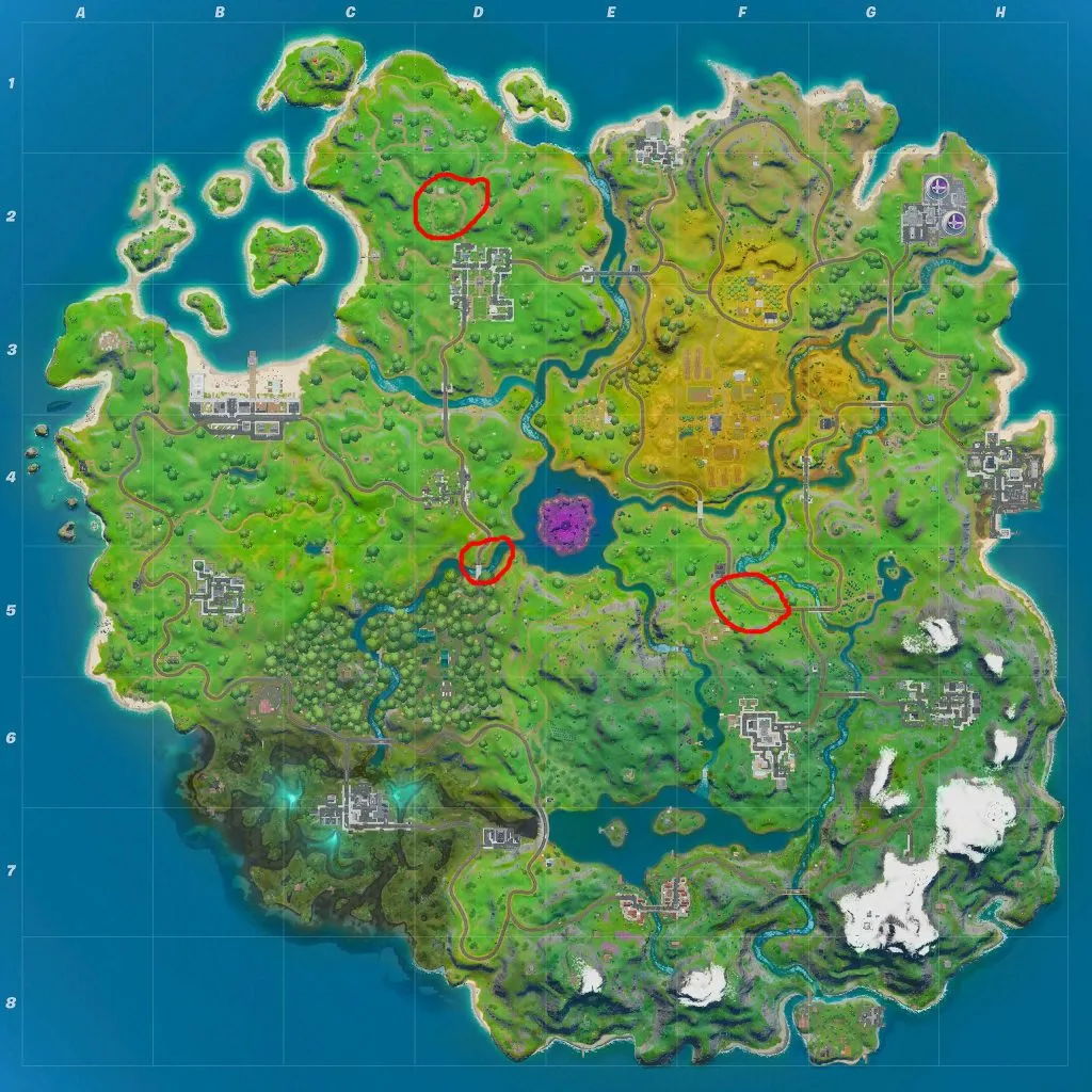 Где находятся грузовики с едой Fortnite?