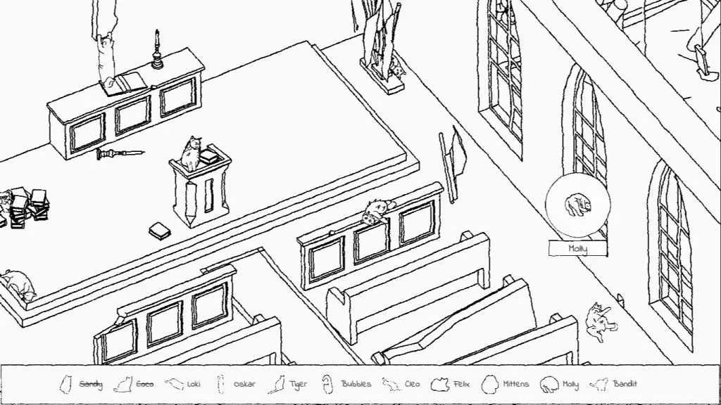 Играйте в Where's Moggy в бесплатной браузерной игре Hidden Cats