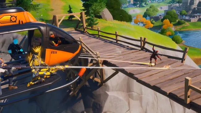 Где найти вертолет в Fortnite