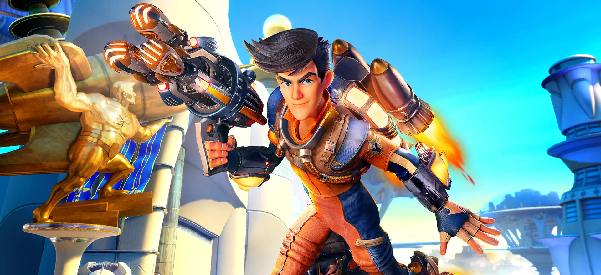 Rocket Arena - красочный геройский шутер 3х3, придет в июле