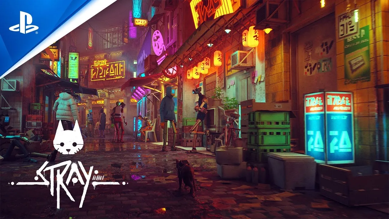 Stray - потрясающая игра про кота в мире, полном роботов
