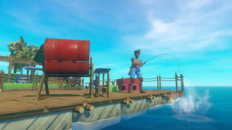 Как получить наживку для рыбалки в Raft